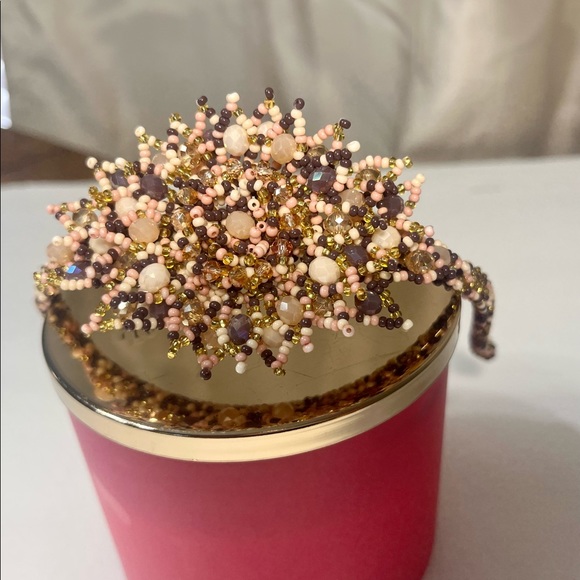 Mexican hair headband chaquira bead from Chiapas handmade - Picture 3 of 8